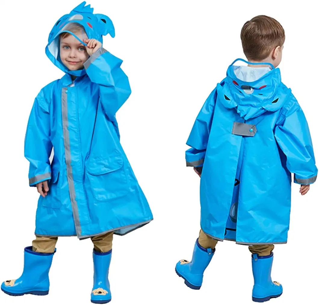 Rain Poncho Kids, Toddler Poncho with Hood, waterproof Rain Jacket Coat, 3D Cartoon Children Rainwear for Girl Boy