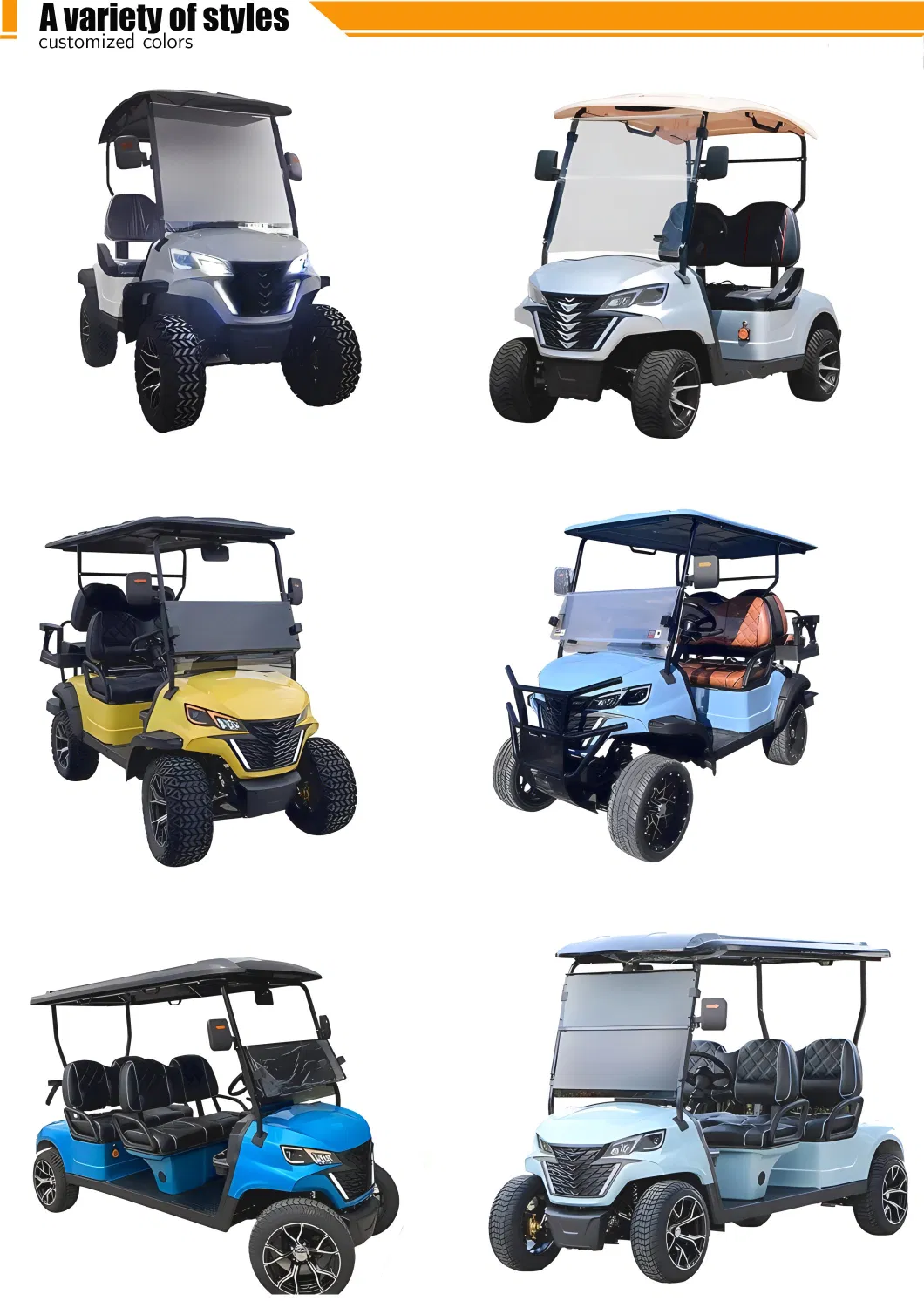 Electric Four-Wheel Golf Cart with Lithium Battery Hunting Car off-Road Vehicle New Energy Vehicle Manufacturer Direct Sales ATV (all-terrain vehicle)