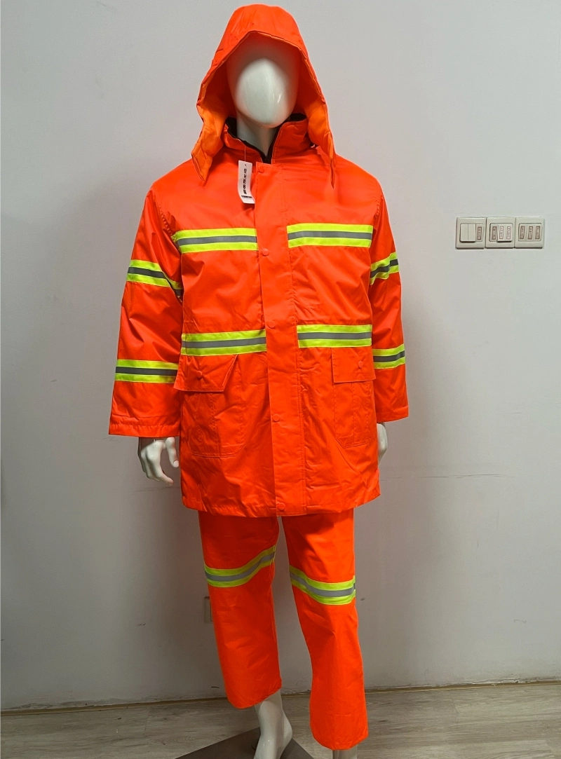 Parka Reflective Padding Keep Warm Coat Jacket Safety Workwear Raincoat