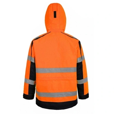 Manufacturer China Waterproof Winter Reflective Workwear Hi Vis Paddy Jacket Orange Coat