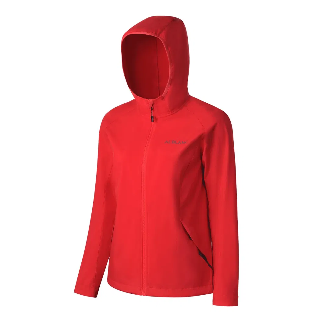 Wholesale Outdoor Breathable Sport Hiking Softshell Sportswear Camping Women&prime; S Trench Windproof Rain Jacket