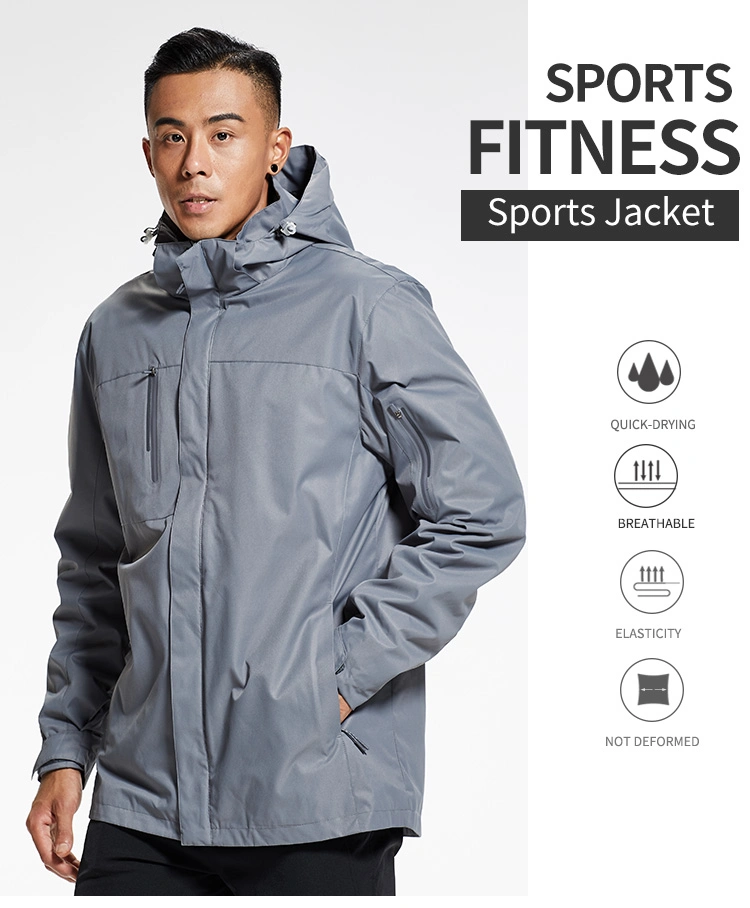 Factory Wholesale Men&prime;s Jackets Outdoor Climbing Softshell Jacket Man Windproof Waterproof Jacket