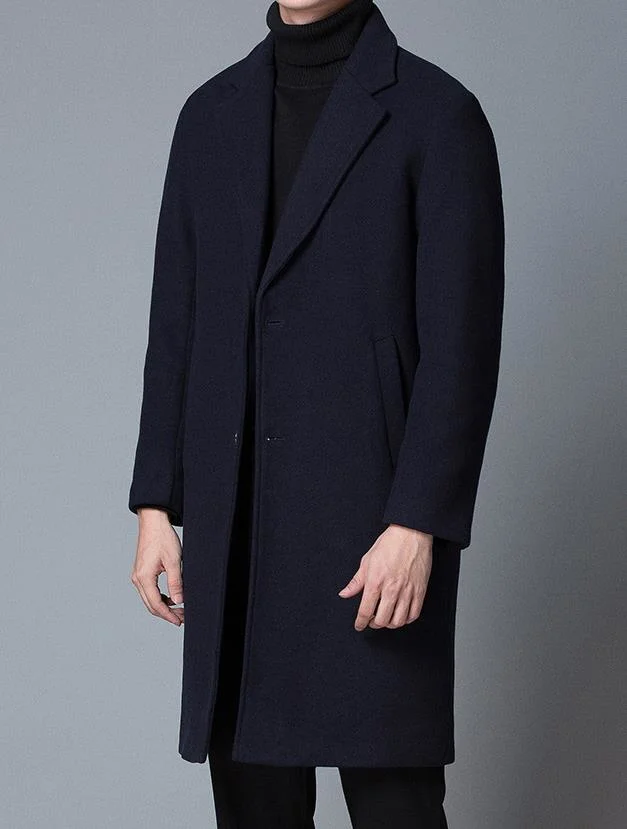 Source Manufacturer High Quality Wholesale Fabric Wool Coat/Can Export Seiko Fine Cut Medium Length Wool Coat 2021 New Arrival