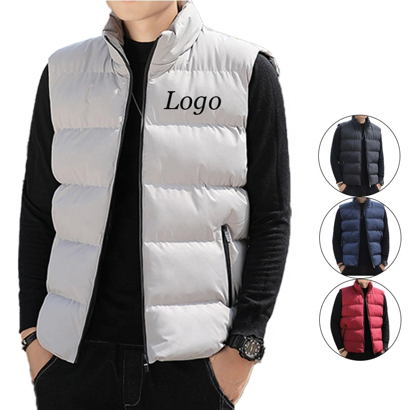 Outdoor Thicken Padded Light Weight Man Winter Jacket Puffer Vest