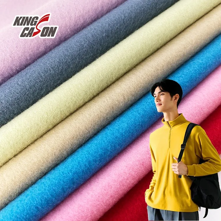 Kingcason Polyester Anti Wrinkle Warm Layer Jacket Fabric Polar Fleece Fabric