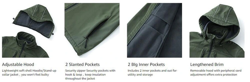 OEM High Quality Custom Lightweight Waterproof Warm Coat Windproof Breathable Camping Hiking Windbreaker Jacket