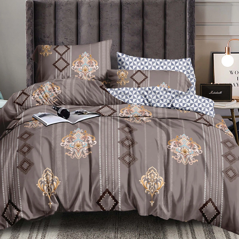 High Quality Polyester and Cotton Duvet Cover Flat Sheet Bedding Set Duvet