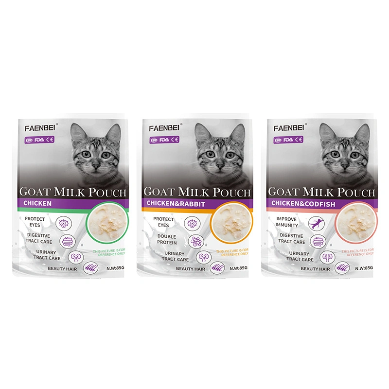 Pet Supplies Products Pet Cat Snacks Lamb Milk Pack Wet Grain Pack Lamb Milk Chicken Snacks Shredded