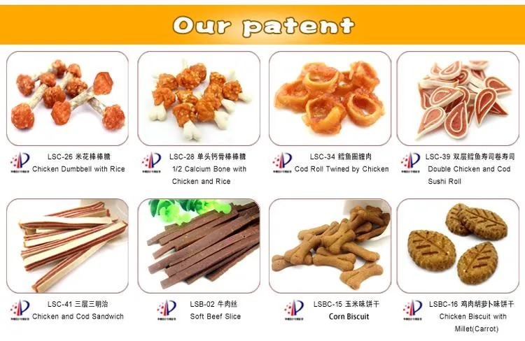 Rawhide with Cereals Twined by Beef and Cod (2) Dog Snack Cat Snack Pet Food Supplier