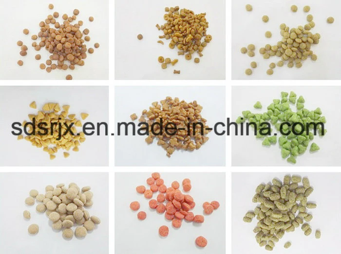 Different Shapes Extruded Corn Meal Wheat Flour Animal Feed Kibble Dog Food Equipment Makanan Kucing