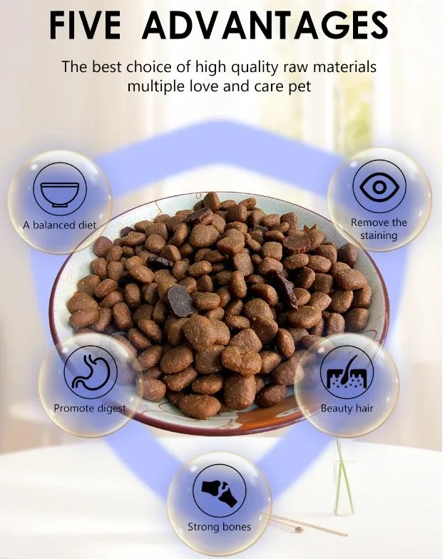 OEM ODM Chinese Pet Food Marine Fish Flavor Multiple Shapes 18% Protein Content Dry Pet Dog Food