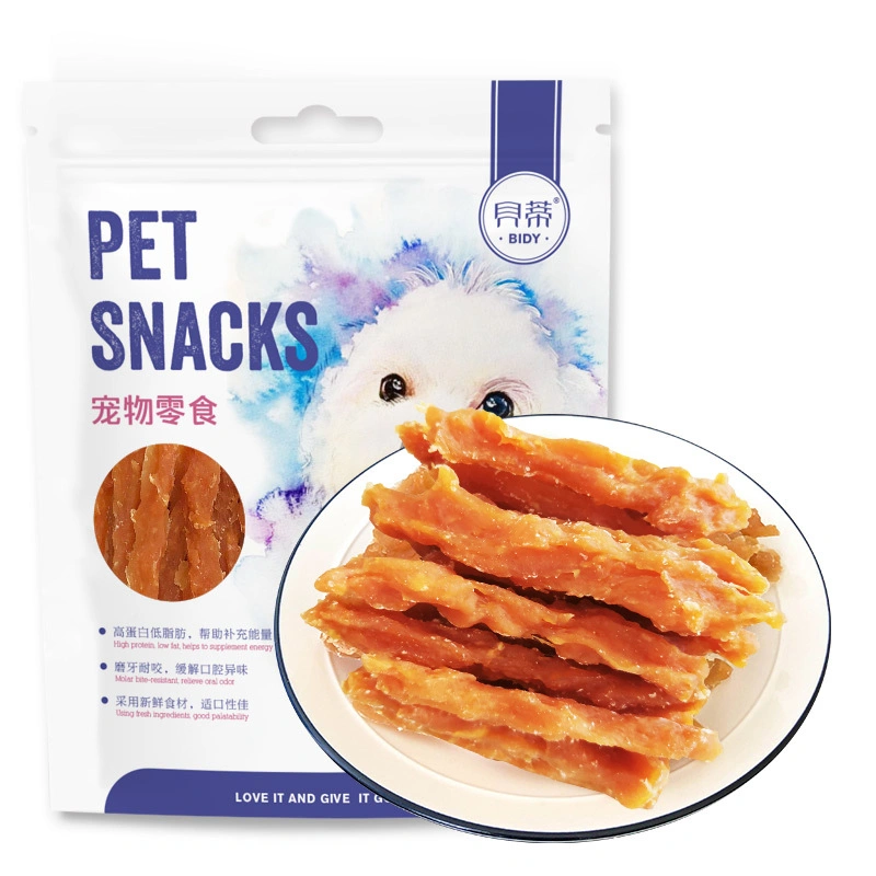 Manufacturers Wholesale Pet Snack Dog Training Chicken Breasts Dried Chicken Strips Pet Snack Dayi003