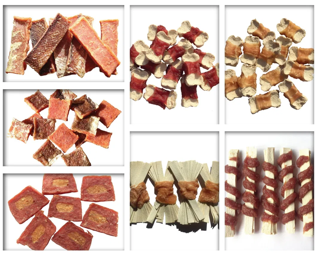 Factory Directly Wholesale Pet Chicken &amp; Fish Skin Chunk Pet Snacks