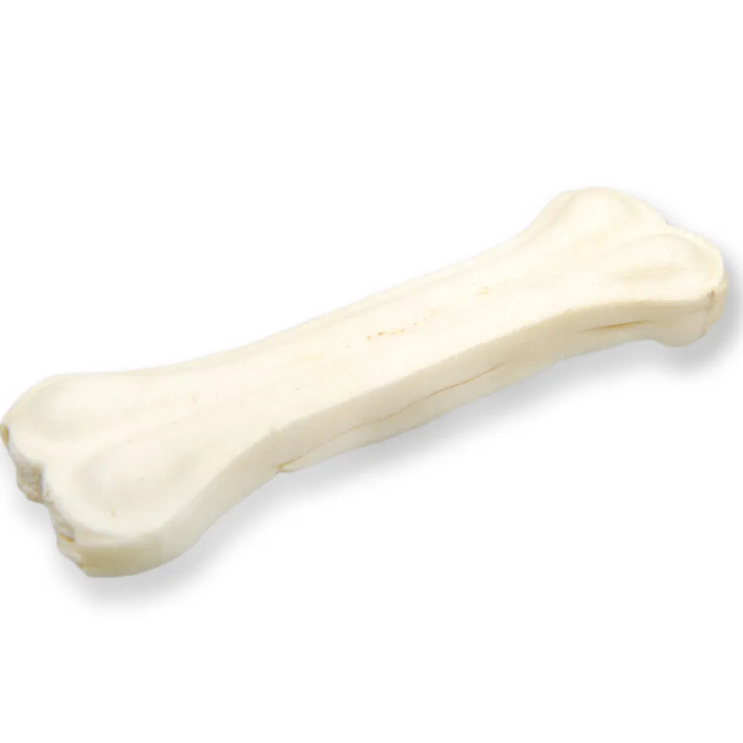White Bleached Rawhide Pressed Bone Dog Chew Snack Training Dog Treats