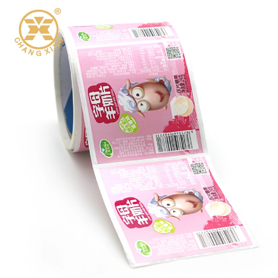 Wholesale Custom Private Brand Name Printing Logo Adhesive Roll Labels Stickers for Packaging