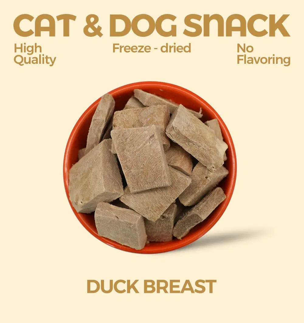 Ranova Pure Meat Freeze Dried Duck for Cat Treats Dog Food Healthy Pet Food
