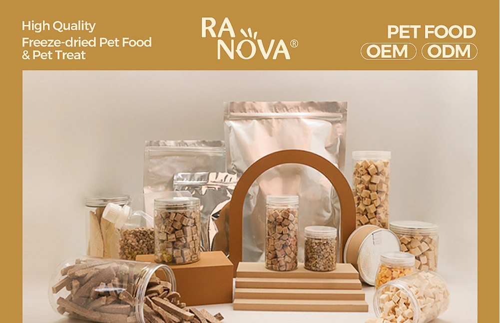 Ranova Pure Meat Freeze Dried Duck for Cat Treats Dog Food Healthy Pet Food