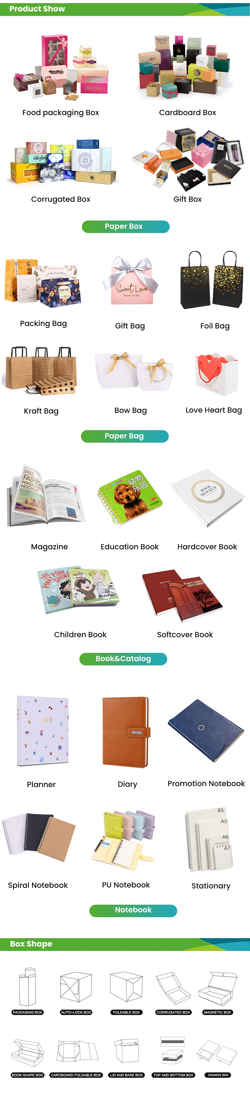 Promotional Hardcover Art Paper Book Printing