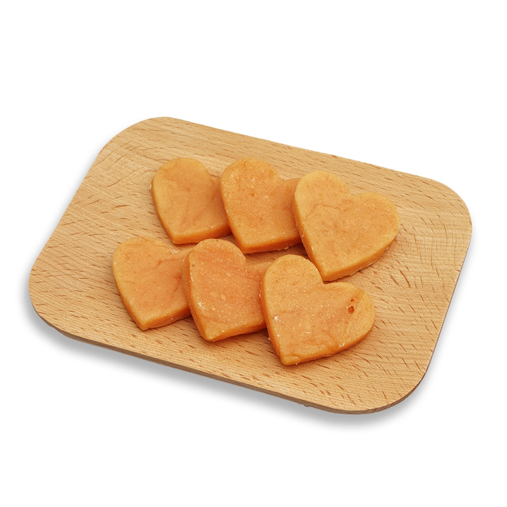 Private Label Natural Heart Shape Chicken/ Duck/Beef Bite with Vegetable Dog Treat OEM Supplier Pet Treats