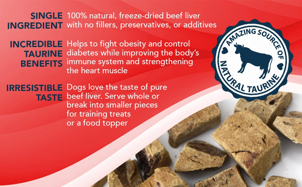 Beef Chicken Duck Liver Raw Bone Meat Organic Freeze Dried Dog Snacks