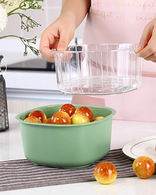 Pet Food Washing Bowl Wash Easy Hard Plastic Kitchen Storage Baskets Sink Drain Basket for Vegetables