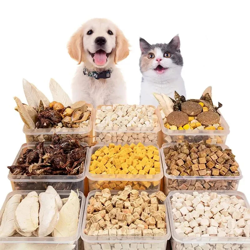 Natural Pet Food Freeze Dried Chicken Meat Grain Free Cat Treats Pet Dog Dental Snack Treats