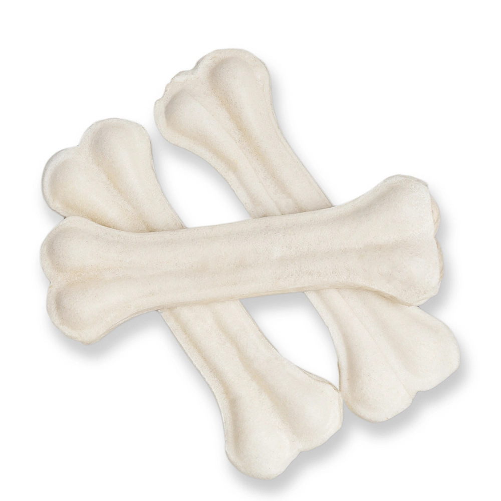 OEM Rawhide Dog Chew Rawhide Natural Rawhide Pressed Bone Dog Chew Treats Dental Care Bone Snack