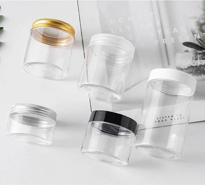 Food Grade Pet Clear Plastic Packaging Jar Large Calibre 47mm/56mm/68mm/83mm/89mm Plastic Container