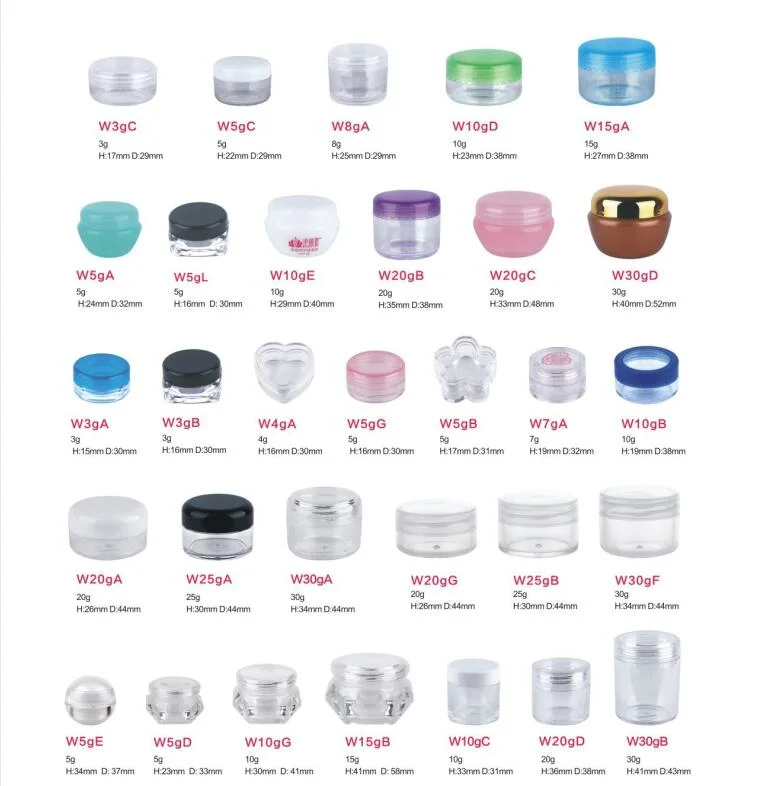 Food Grade Pet Clear Plastic Packaging Jar Large Calibre 47mm/56mm/68mm/83mm/89mm Plastic Container