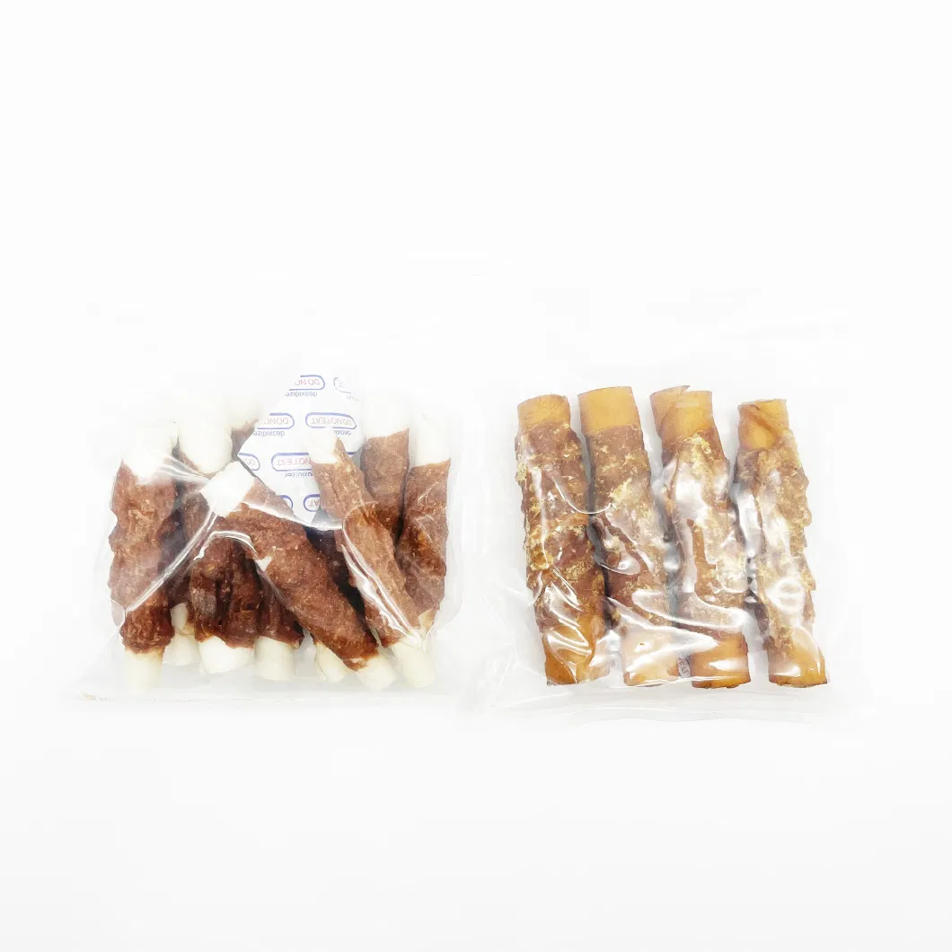 High Protein All Natural Cowhide Wrapped in Duck Stick Meat Pet Snack
