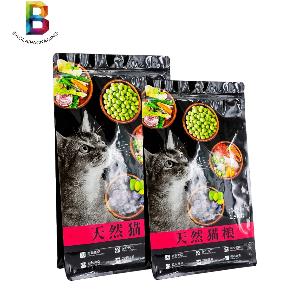 Cat Litter Cat Food Packaging Dog Food Zipper Lock Flat Bottom Pouch