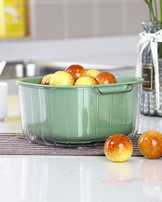 Pet Food Washing Bowl Wash Easy Hard Plastic Kitchen Storage Baskets Sink Drain Basket for Vegetables