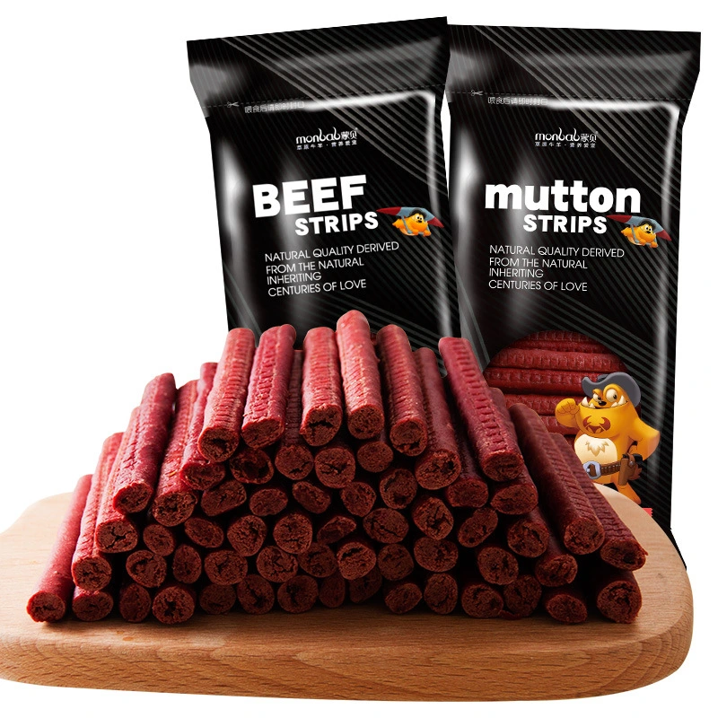 Beef Strips and Mutton Strips 600g Pet Snacks Puppies Adult Dog Snacks Nmbm018
