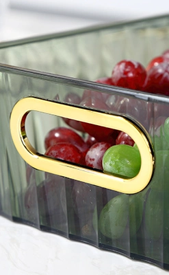 Pet Multipurpose Household Storage Organizer for Food Snack Plastic Storage Bin for Kitchen Cabinet Countertop