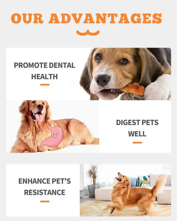 Perfect Clean Teeth Pet Supply Product Dried Chicken Dried Foamed Cowhide Ring Molar Pet Treat Dental Food
