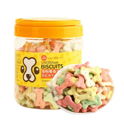 Cuatro colores naturales de la mascota de la galleta Snack