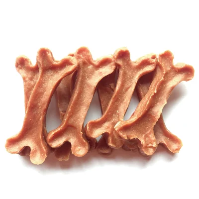 100% Natural PERRO PERRO trata de bocadillos de pollo Shapped Hin Bone Pet Snack