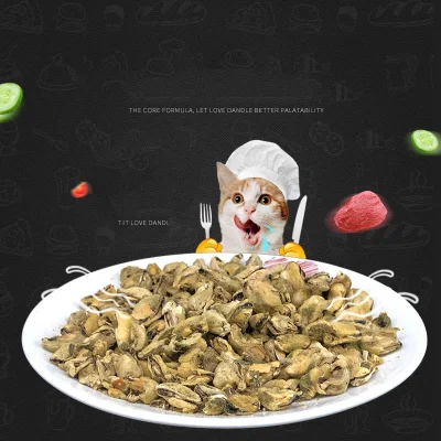 Mejillones secos al por mayor Pet snacks para gato y perro