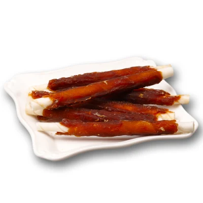 Fabricantes de comida para perros Rawhide Stick Interior Chicken Jerky Dog Treats Aperitivos a granel Natural para perros