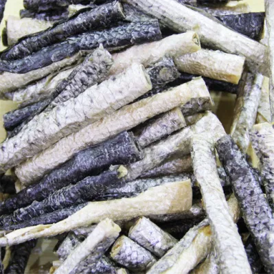 Huesos sanos de mascotas buena absorción de calcio piel de pescado seca &amp; Pollo Roll Stick Pet Food Snack tratar para Gato &amp; Perro