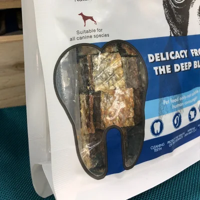 Salmón piel Entrenamiento Premios piel Pura Pez Pez Perro de pelo hermoso Comida