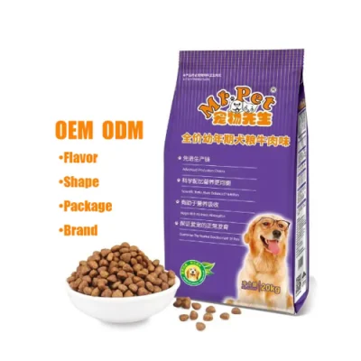  OEM Pet Food Wholesale Factory Natural Healthy Beef PRO High Proteína carne pura alimento de perro seco