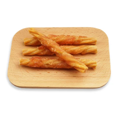 Healthy Pechuga de Pollo Tiras irregular Bully Stick Pet trata de Alimentación Natural