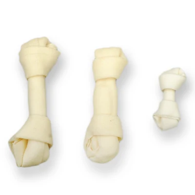  Private Label Rawhide anudados huesos los huesos de perro perro proveedor OEM de tabletas masticables mejor venta de golosinas para mascotas