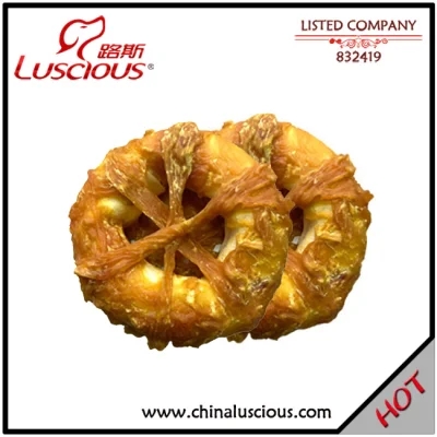 Rawhide-Donut-with-Chicken 17cm Pet Snack Factory Proveedor
