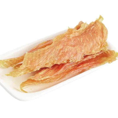  Etiqueta privada Natural Dog trata suave espiral Chicken Jerky Strip Aperitivos para perros Treats Jerky comida para perros
