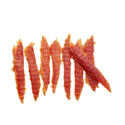 Venta caliente de pollo secas sacudidas de la mama suave rebanada perro gato tratar