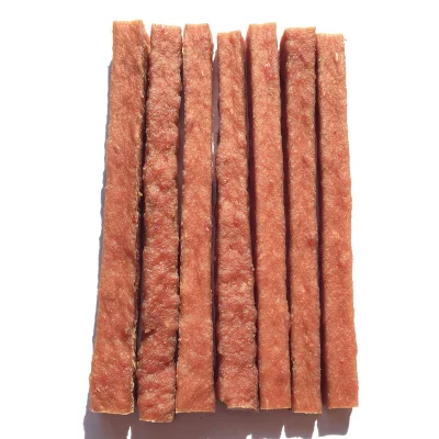 Mayorista de alimentos para mascotas OEM delicioso pollo finos palos Snack Pet