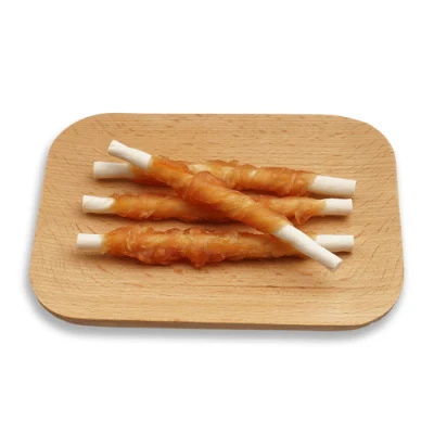 El pato/Cangrejo envuelto Rawhide Twist palos PERRO PERRO trata de bocadillos secos alimentos para mascotas alimentos para perros Best Seller