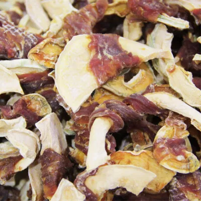  Ingredientes orgánicos naturales OEM Envoltura de Pollo seca Frutas y verduras Comida para mascotas - golosinas